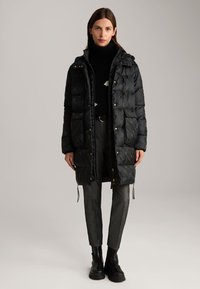 JOOP! STEPP IN GEMUSTERT - Wintermantel - schwarz