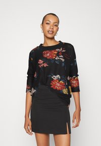 ONLY ONLELCOS AOP JRS NOOS - Pikkade varrukatega topp - black