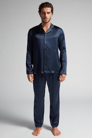 Intimissimi PIPING - Pyjamas - blu notte