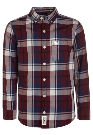 Overhemd - burgundy/grey/blue