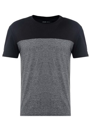 Pier One Tricou cu imprimeu - black