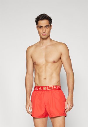 SWIM BOXER NEW LOGO - Swimming shorts - red/gold