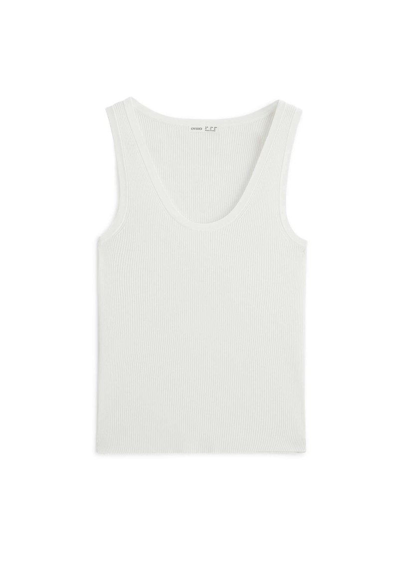 Damen T-Shirts | OYSHO WIDE STRAP Top white/weiß - XQ72963 Damen T-Shirts | OYSHO WIDE STRAP Top white/weiß - XQ72963