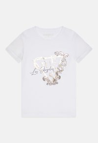 Guess JUNIOR - Potiskana majica - pure white