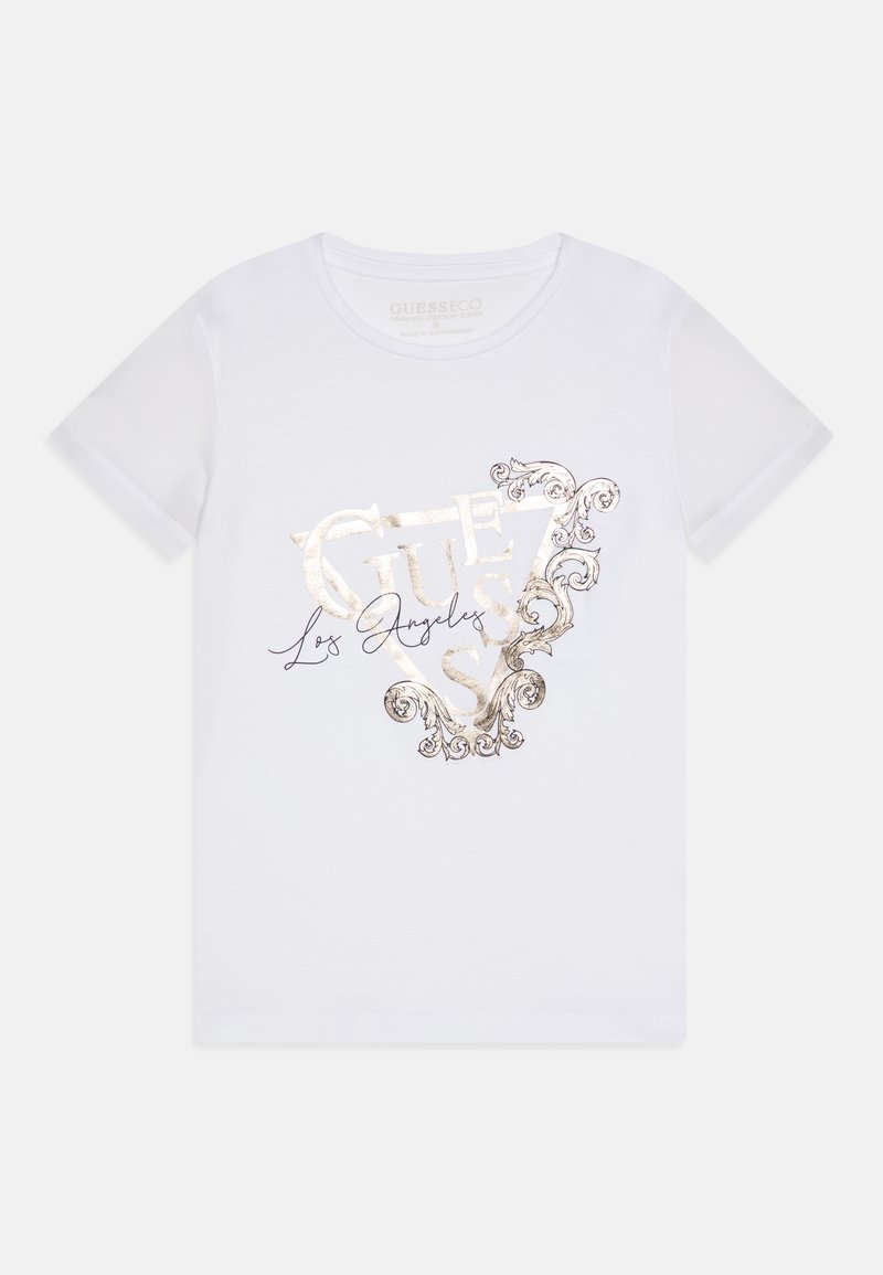 Guess JUNIOR - Potiskana majica - pure white