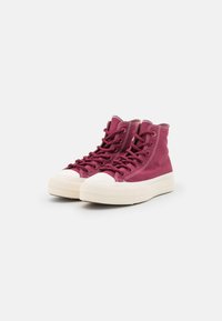 Converse CHUCK TAYLOR ALL STAR LIFT PLATFORM WORKWEAR - High-top trainers - cherry vision/saddle/egret