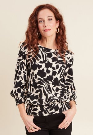 MIT 3/4-ÄRMELN - Blouse - noir