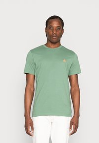 Selected Homme - WILDER NECK TEE CAMP - T-shirt basique - dark ivy Image miniature 1