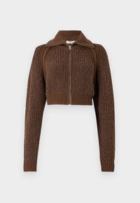 CROPPED ZIP - Ζακέτα - wood