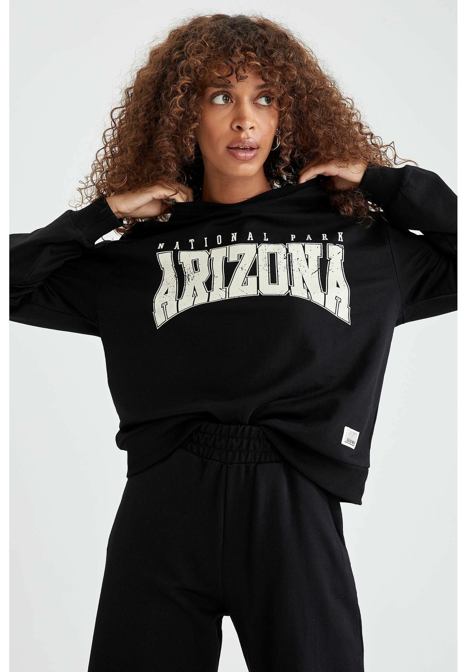 DeFacto LOOSE FIT - Sudadera - black/negro - Zalando.es