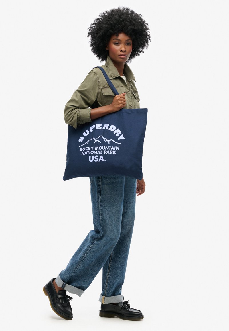 Superdry & Co Shopper - richest navy blue heron