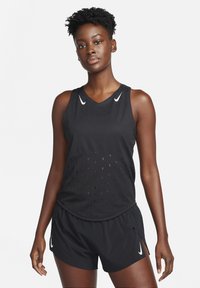 Nike Performance - SINGLET - Top - black white Imagen en miniatura 1