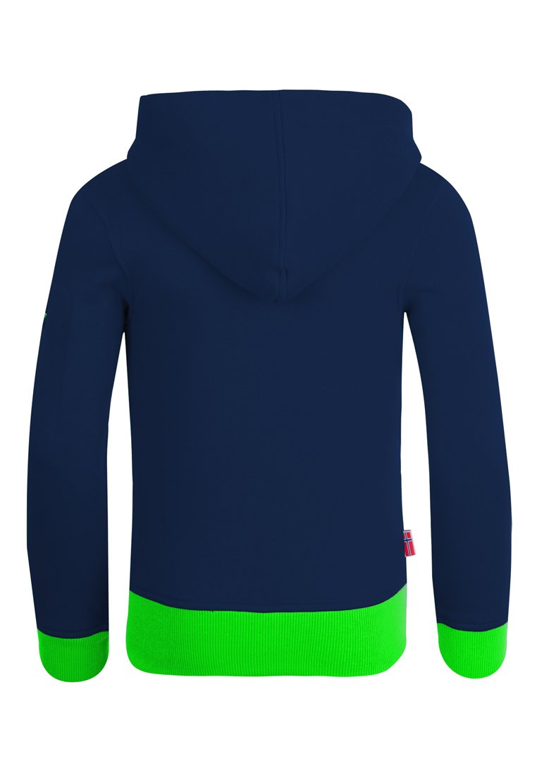 TROLLKIDS Zip-up sweatshirt navy/green/blue Zalando