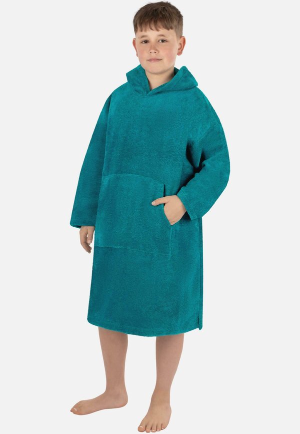 PONCHO  - Bademantel - blau