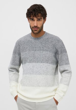 Terranova A RIGHE DEGRADÉ - Maglione - grigio medio melange