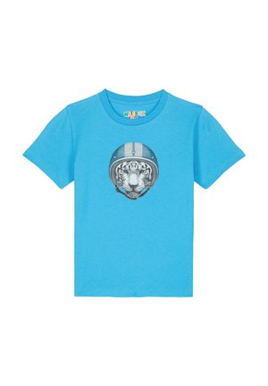 watapparel RACING TIGER - T-Shirt print - aqua blue