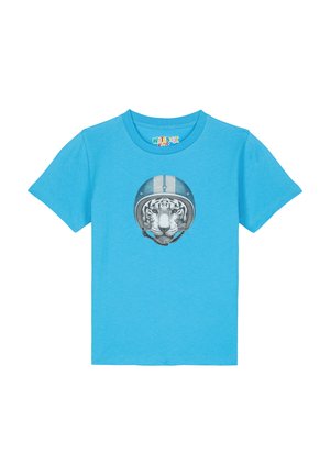 RACING TIGER - T-Shirt print - aqua blue