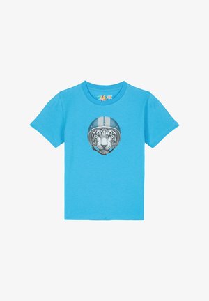 watapparel RACING TIGER - T-shirt print - aqua blue
