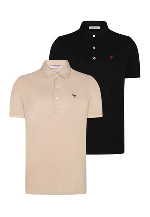 PACK OF 2 - Poloshirt - beige