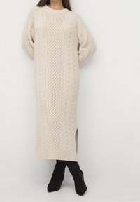 Ellos Collection Abito in maglia - off-white