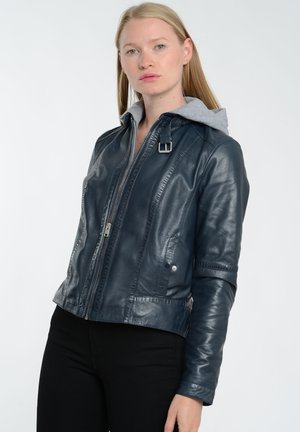 Veste en cuir - navy