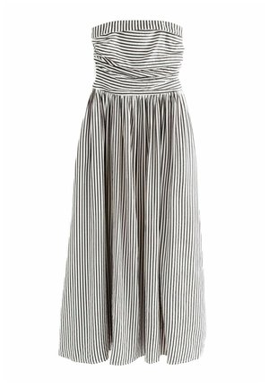 Next REGULAR FIT BANDEAU SUMMER - Maxi-jurk - black white stripe