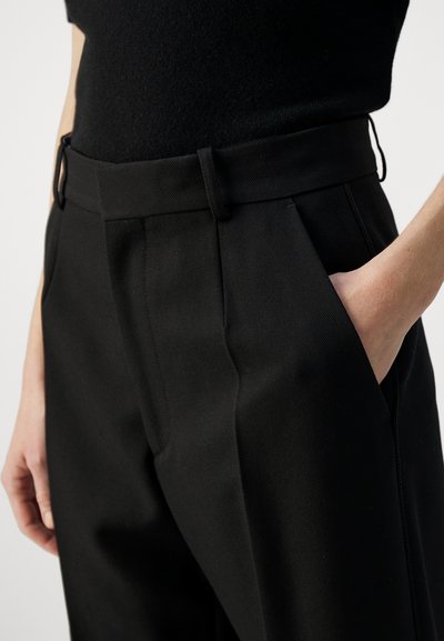 Victoria Beckham HIGH WAISTED TROUSER - Auduma bikses - black