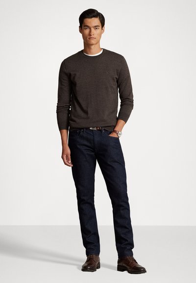 Polo Ralph Lauren LONG SLEEVE - Strickpullover - brown heather