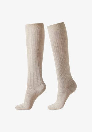Calcetines hasta la rodilla - hautfarben natural sand blend