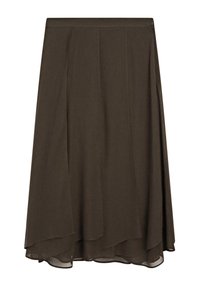 A-lijn rok - dark brown