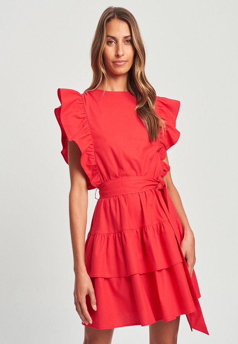 TUSSAH BETH MINI Day dress coral/red Zalando.de