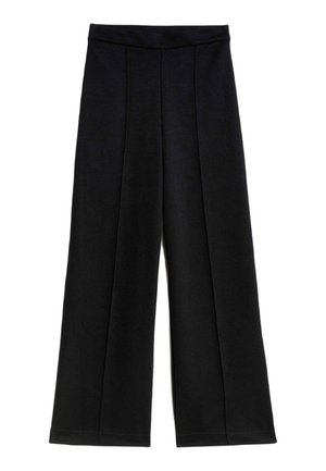 ELASTICATED WAIST WIDE LEG  - Pantaloni - black