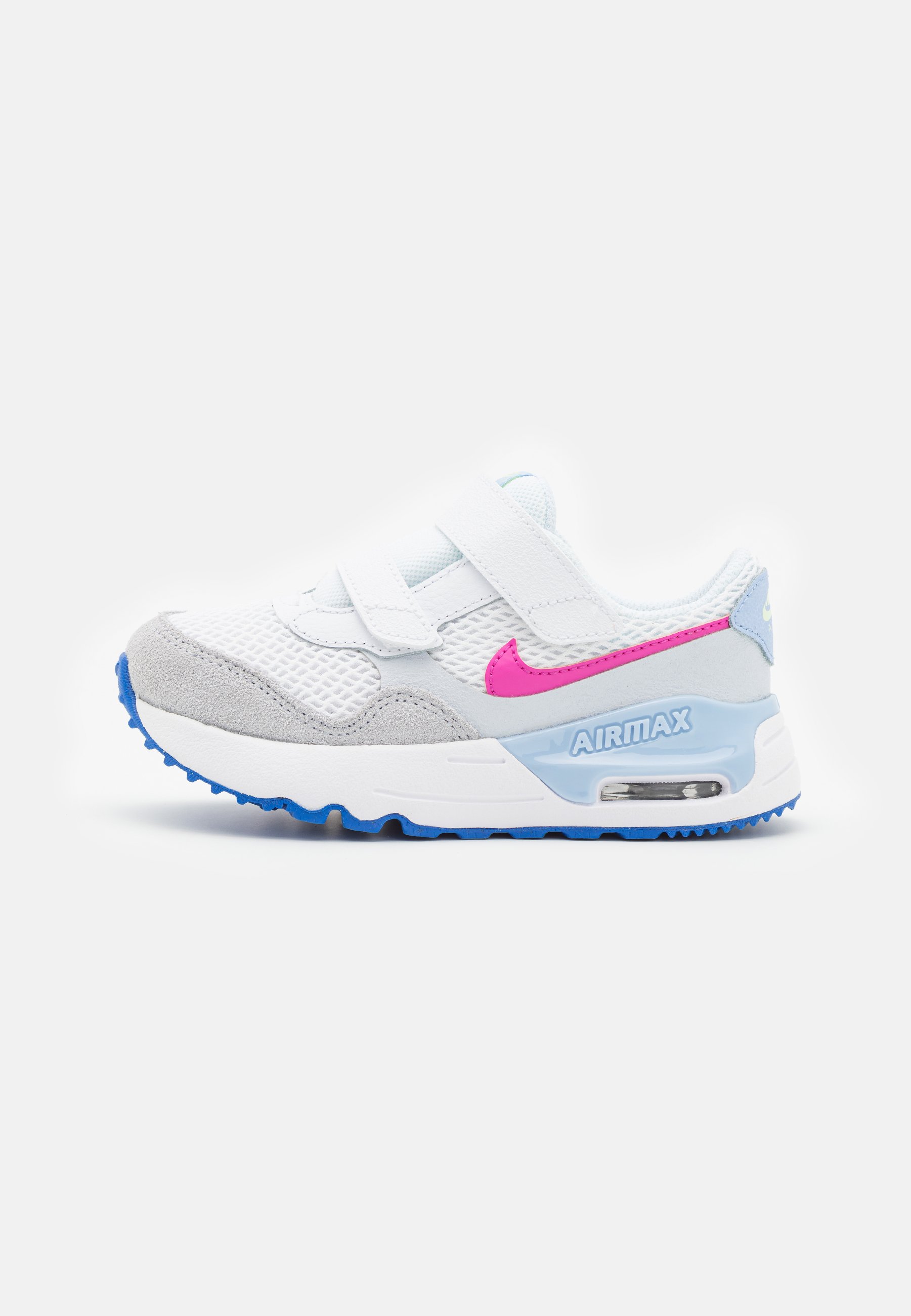 Nike Sportswear AIR low grey/hyper - fuchsia/football (TD) MAX Sneaker SYSTM - white/active royal/weiß