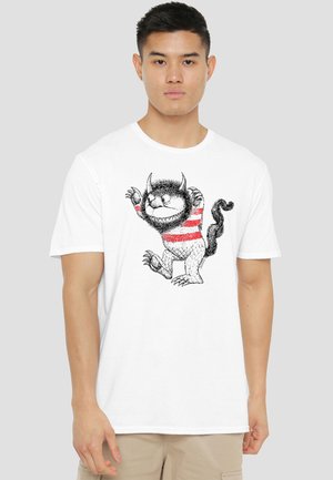 Cotton Soul, WHERE THE WILD THINGS ARE/LINE ART - Print T-shirt - white