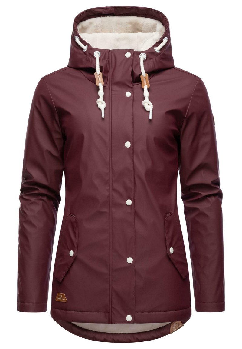 Ragwear - MARGE - Regenjas - wine red, Vergroten