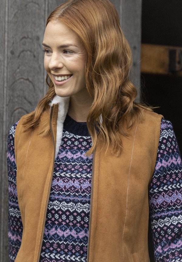 GRANGE - Waistcoat - tan4