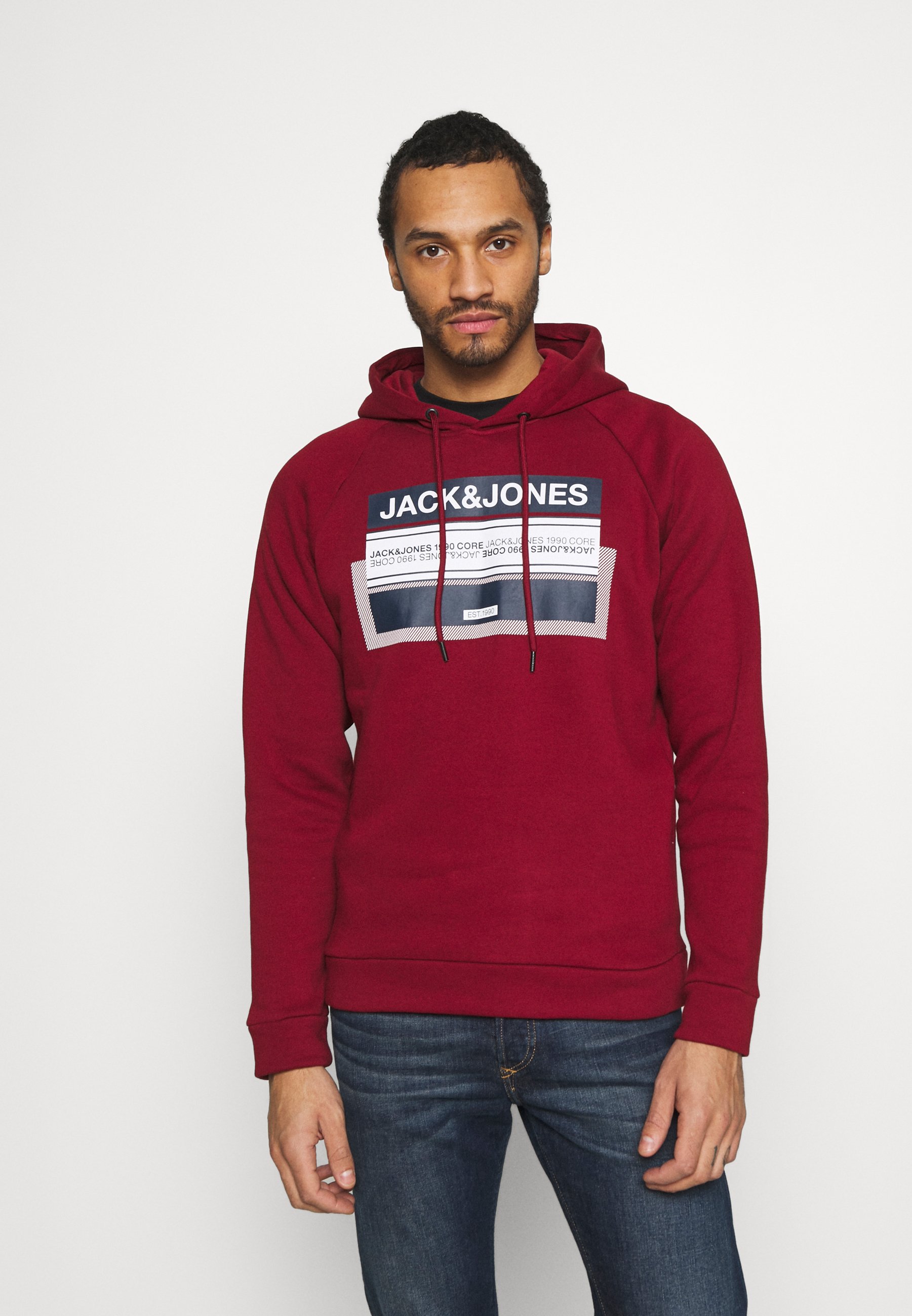 Jack \u0026 Jones JCOBOOSTER HOOD - Sudadera - sun-dried tomato/rojo - Zalando.es
