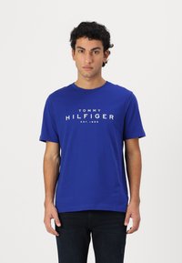 Tommy Hilfiger BIG TEE - Print T-shirt - wedge blue