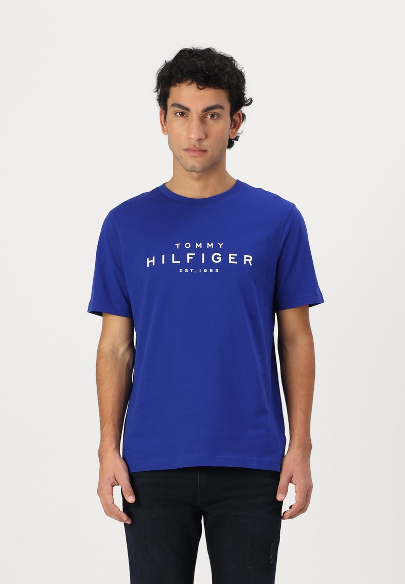 Tommy Hilfiger BIG TEE - Print T-shirt - wedge blue