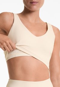 OYSHO WAFFLE - Grudnjak - beige