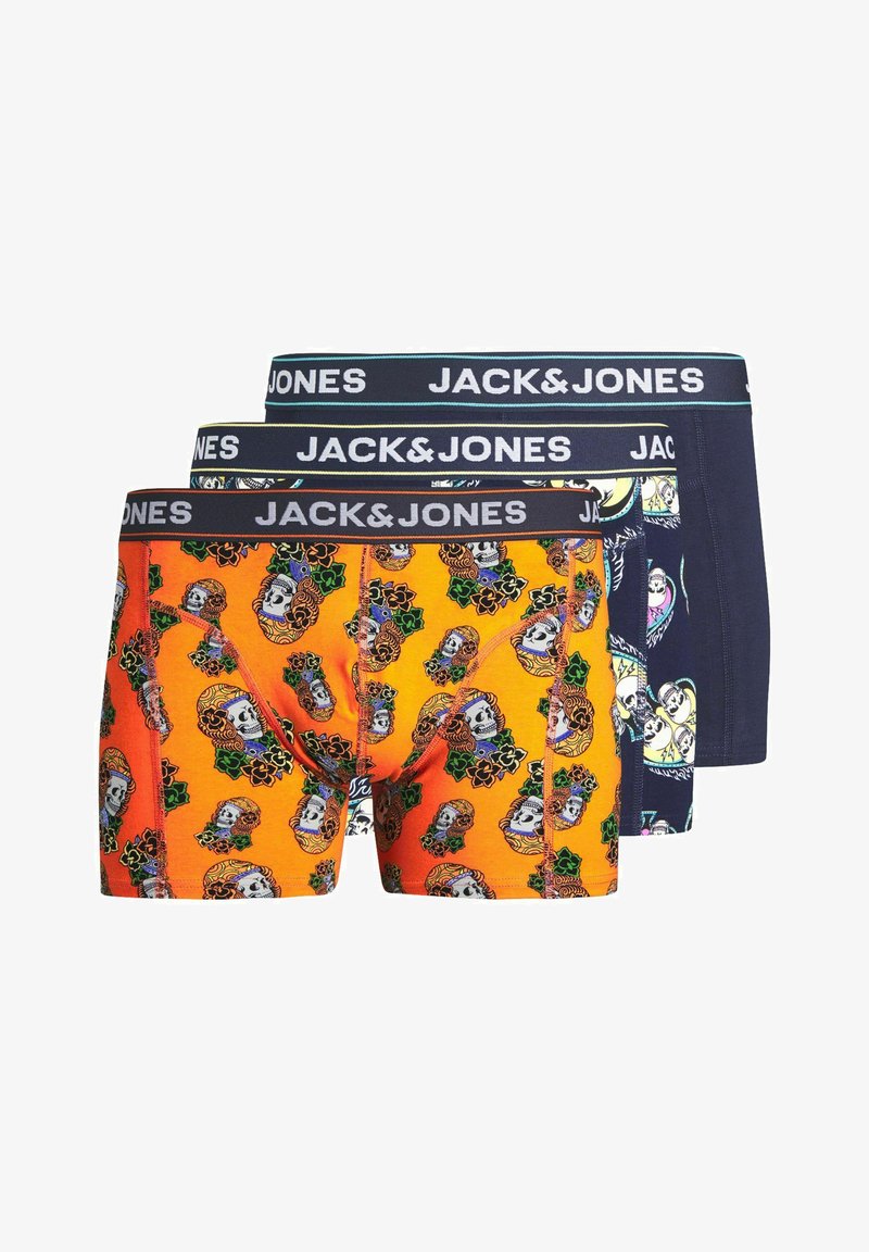 JACK & JONES Jacreece Flower Trunks 3 Pack Boxer a Pantaloncino, Navy Blazer /Pack: Navy Blazer – Scuba Blue, S Uomo JACK & JONES Jacreece Flower Trunks 3 Pack Boxer a Pantaloncino, Navy Blazer /Pack: Navy Blazer – Scuba Blue, S Uomo