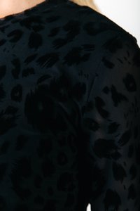 Colourful Rebel MAUDE LEOPARD FLOCK DRESS - Cocktail φόρεμα / Φόρεμα για πάρτι - black