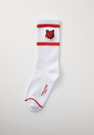 Maison Kitsuné BOLD FOX HEAD SPORTY SOCKS UNISEX - Chaussettes - geranium