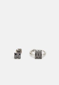 INDUSTRIAL BOLT HOOP AND STUD - Brincos - silver-coloured