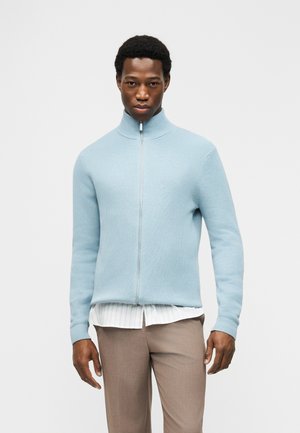 SLHDANE STRUCTURE FULL ZIP - Ζακέτα - dusty blue