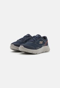 Skechers Performance GO WALK FLEX - Sneakers basse - navy/orange