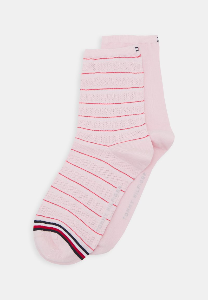 Tommy Hilfiger WOMEN SHORT SOCK PREPPY 2 PACK - Zeķes - pink