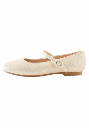 OCCASION WIDE FIT - Bailarinas con hebilla - champagne gold glitter