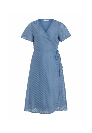 VILA, Wrap Short sleeved - Robe de jour - coronet blue