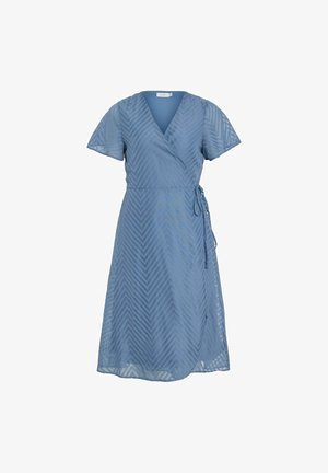 VILA, Wrap Short sleeved - Päevakleit - coronet blue